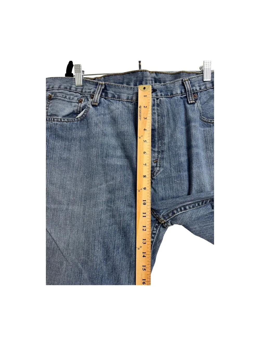 Levis 569 Loose Straight Mens Jeans W34 L34 Medium Wash Pre-Owned